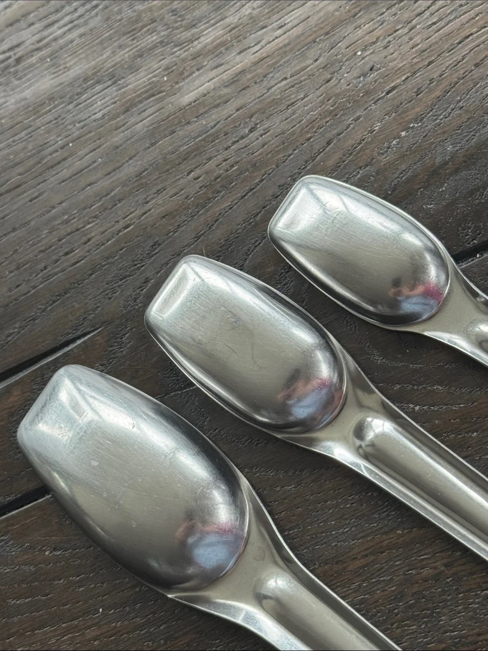 Vintage Foley Stainless Measuring Spoon Set Double Ended Snap Lock Nesting